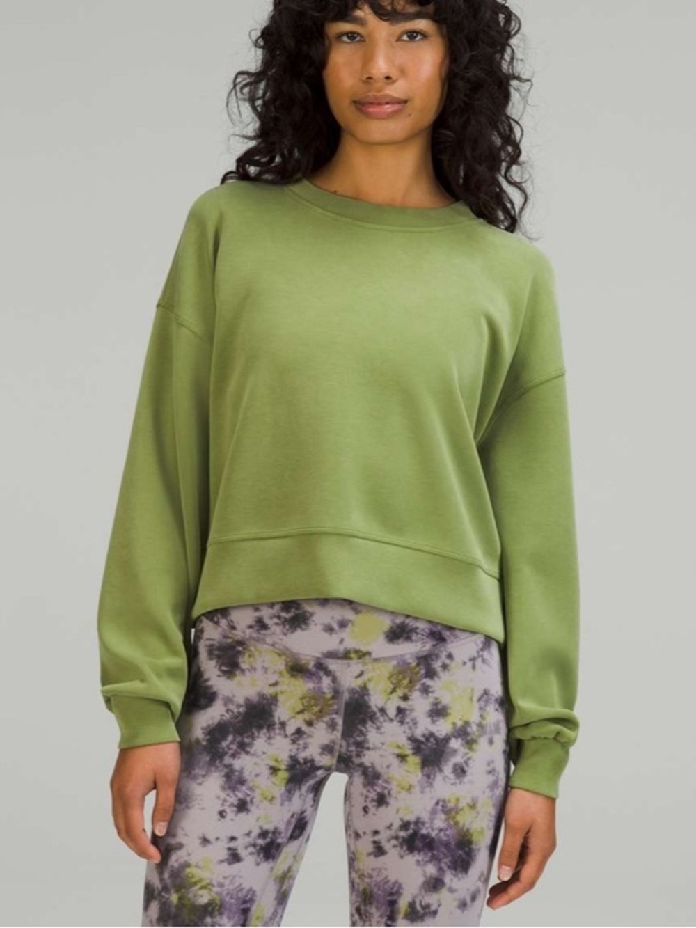 Lululemon Softstreme Perfectly Oversized Crop Crew Sweater - Sz 2